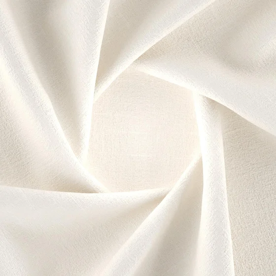 Photo of the fabric Cavalry Snow swatch by Zepel FibreGuard. Use for Curtains, Upholstery, Accessory, Top of Bed. Style of Chenille, Plain