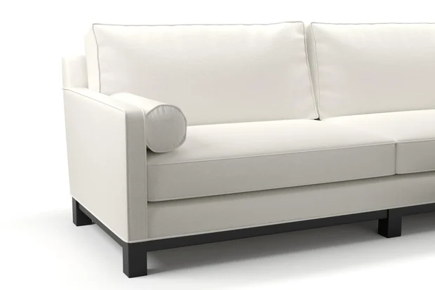 Photo of the fabric Newport Creme swatch by James Dunlop. Use for Upholstery, Accessory. Style of Plain