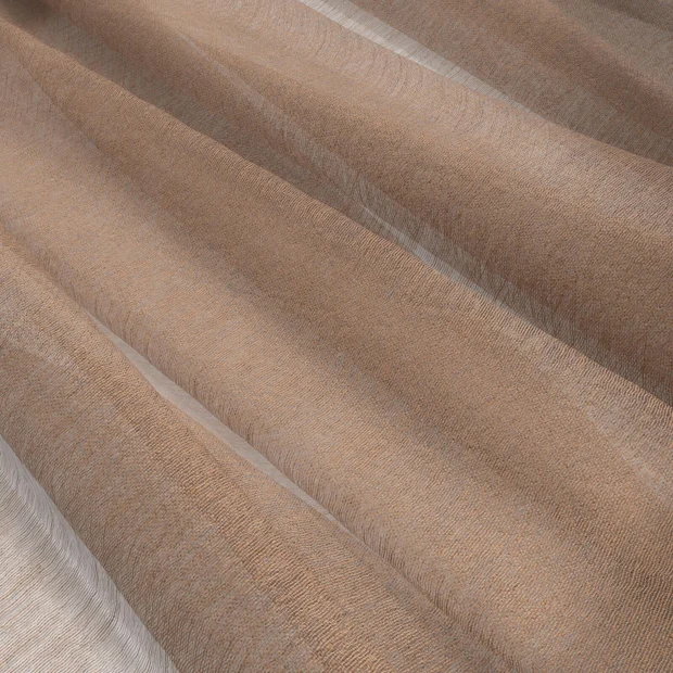 Photo of the fabric Makai (JDG) Copper swatch by Mokum. Use for Sheer Curtains. Style of Plain, Sheer
