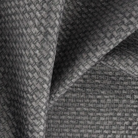 Photo of the fabric Barbarossa Shark swatch by Zepel FibreGuard. Use for Upholstery, Accessory, Top of Bed. Style of Chenille, Plain