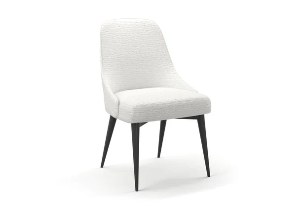 Photo of the fabric Nestle Blanc swatch by James Dunlop. Use for Upholstery, Accessory. Style of Plain, Velvet