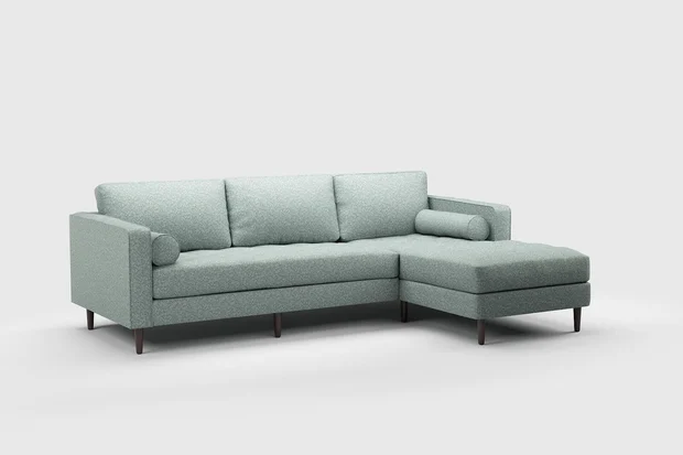 Photo of the fabric Omni Emerald swatch by James Dunlop FibreGuard. Use for Upholstery, Accessory, Top of Bed. Style of Plain, Texture