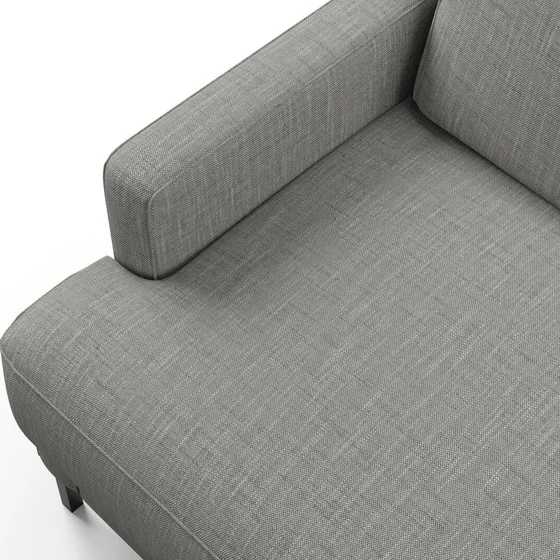 Photo of the fabric Sahel Aluminium swatch by Mokum. Use for Upholstery, Accessory. Style of Plain, Texture