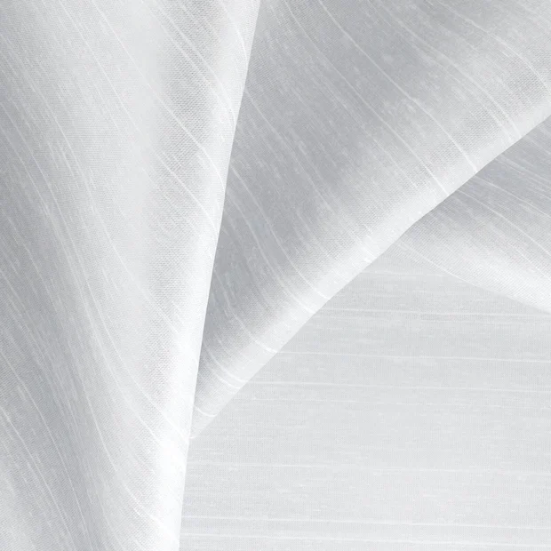 Photo of the fabric Silky Snow swatch by Zepel. Use for Curtains, Accessory, Top of Bed. Style of Plain, Texture