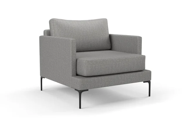 Photo of the fabric Minimalist Charcoal swatch by Mokum. Use for Upholstery, Accessory. Style of Plain, Texture