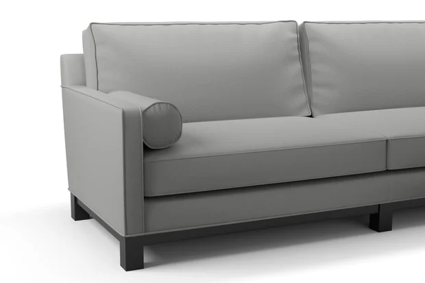Photo of the fabric Supervio Sterling swatch by James Dunlop FibreGuard. Use for Upholstery, Accessory, Top of Bed. Style of Plain, Velvet