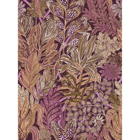 Photo of the fabric Borromee Wp 7432 1038 swatch by Casamance. Use for Wall Covering