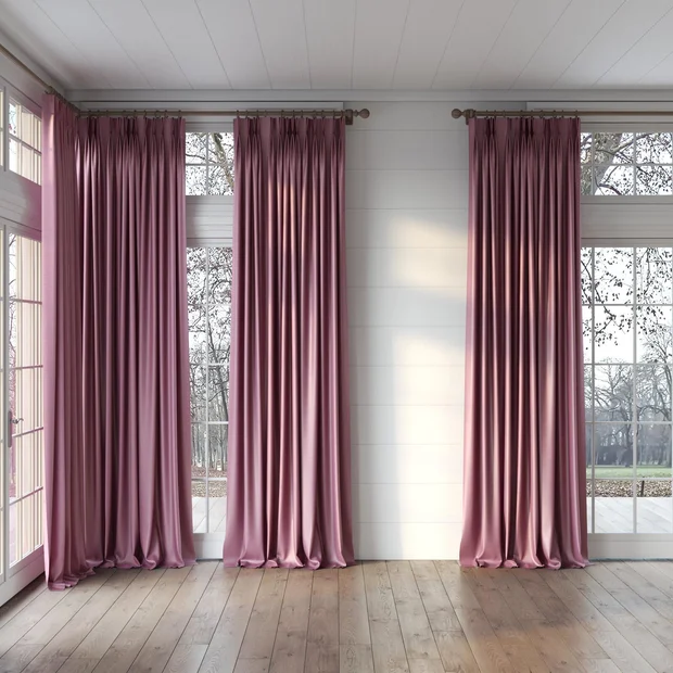 Photo of the fabric Luxe Tulip swatch by James Dunlop Essentials. Use for Curtains, Accessory, Top of Bed. Style of Plain, Texture