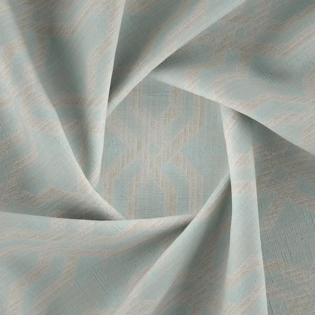 Photo of the fabric Modus Pool swatch by Zepel. Use for Curtains, Accessory, Top of Bed. Style of Abstract, Jacquard
