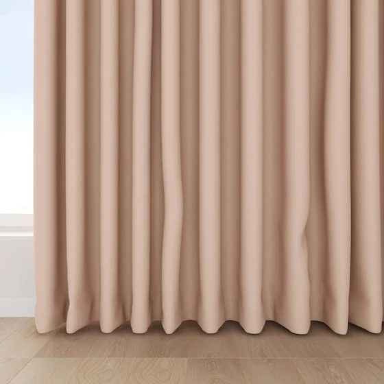Photo of the fabric Eternal Rose Quartz swatch by Mokum. Use for Curtains, Upholstery, Accessory. Style of Plain, Texture