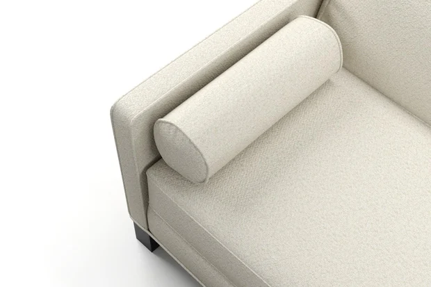 Photo of the fabric Raptor Ivory swatch by James Dunlop FibreGuard. Use for Upholstery, Accessory, Top of Bed. Style of Plain, Texture