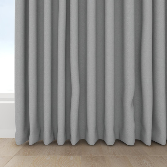 Photo of the fabric Satori Stonewash Dove Grey swatch by Mokum. Use for Curtains, Upholstery Light Duty, Accessory, Top of Bed. Style of Plain, Texture