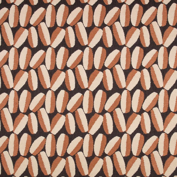 Photo of the fabric Timor Outdoor 9183 04 swatch by Black Edition. Use for Upholstery, Accessory. Style of Geometric, Jacquard
