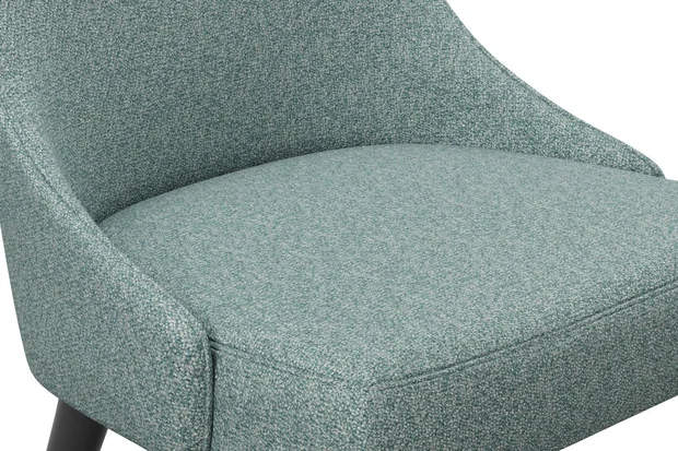 Photo of the fabric Staunch Sage swatch by James Dunlop FibreGuard. Use for Upholstery, Accessory, Top of Bed. Style of Plain, Texture
