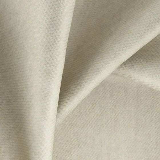 Photo of the fabric Fiji Sand swatch by Zepel. Use for Curtains, Upholstery, Accessory, Top of Bed. Style of Plain, Texture