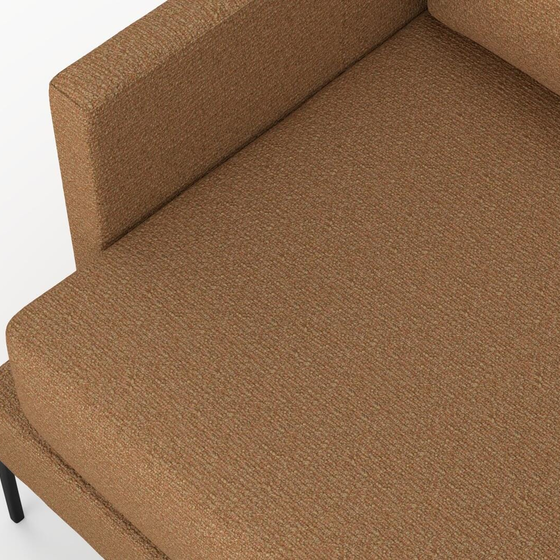Photo of the fabric Grain Rust swatch by Mokum. Use for Upholstery, Accessory, Top of Bed. Style of Plain, Texture