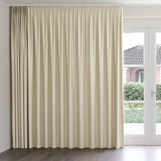 Photo of the fabric Provence Oyster swatch by James Dunlop Essentials. Use for Curtains, Upholstery, Accessory, Top of Bed. Style of Plain, Texture