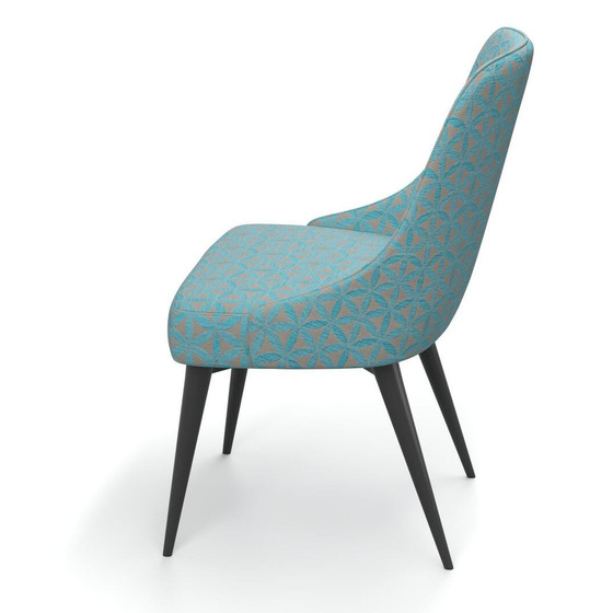 Photo of the fabric Tapa Aqua swatch by James Dunlop. Use for Upholstery, Accessory. Style of Geometric