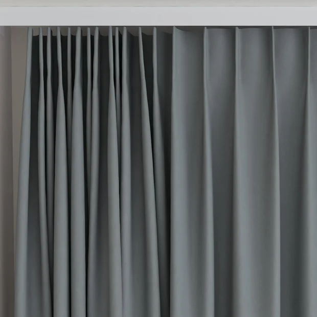 Photo of the fabric Vela Mouse swatch by James Dunlop FibreGuard. Use for Curtains, Upholstery, Accessory, Top of Bed. Style of Plain, Velvet