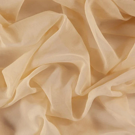 Photo of the fabric Upland Peach swatch by Zepel. Use for Sheer Curtains. Style of Plain, Sheer
