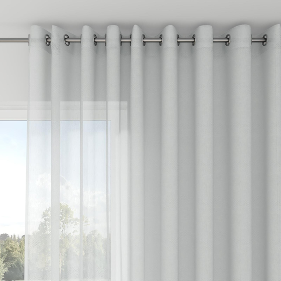 Photo of the fabric Gesso Lino Sky swatch by Mokum. Use for Curtains. Style of Plain, Texture