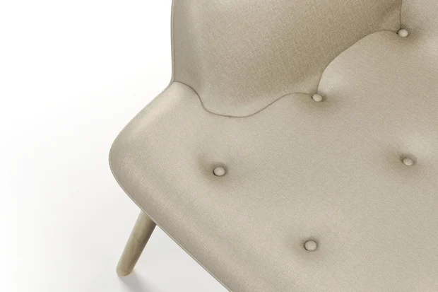 Photo of the fabric Poker Sesame swatch by James Dunlop FibreGuard. Use for Upholstery, Accessory, Top of Bed. Style of Chenille, Plain