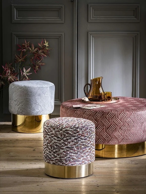 Photo of the fabric Parmelie 4309 0211 in situ by Casamance. Use for Upholstery, Accessory. Style of Plain, Texture