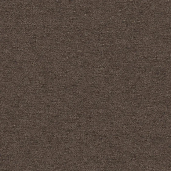 Photo of the fabric Snugly Chocolate swatch by James Dunlop FibreGuard. Use for Upholstery, Accessory, Top of Bed. Style of Chenille, Plain