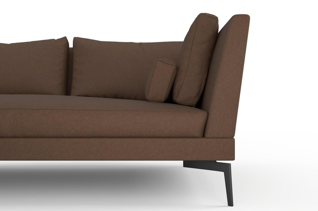 Photo of the fabric Epitome Bronze swatch by Mokum. Use for Upholstery, Accessory. Style of Plain, Taffeta