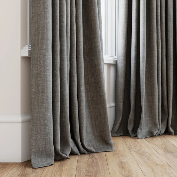 Photo of the fabric Chatham Peat swatch by James Dunlop Essentials. Use for Curtains. Style of Plain, Texture