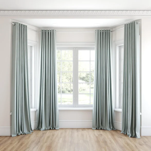 Photo of the fabric Luxe Reef swatch by James Dunlop Essentials. Use for Curtains, Accessory, Top of Bed. Style of Plain, Texture