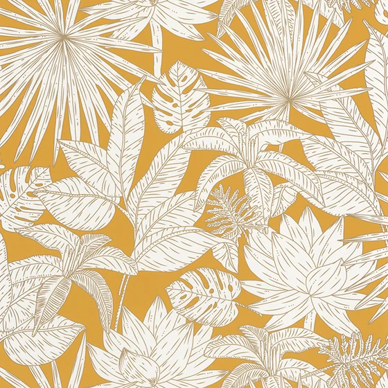 Photo of the fabric Hawai Wallpaper 10143 22 16 swatch by James Dunlop. Use for Wall Covering. Style of Floral And Botannical