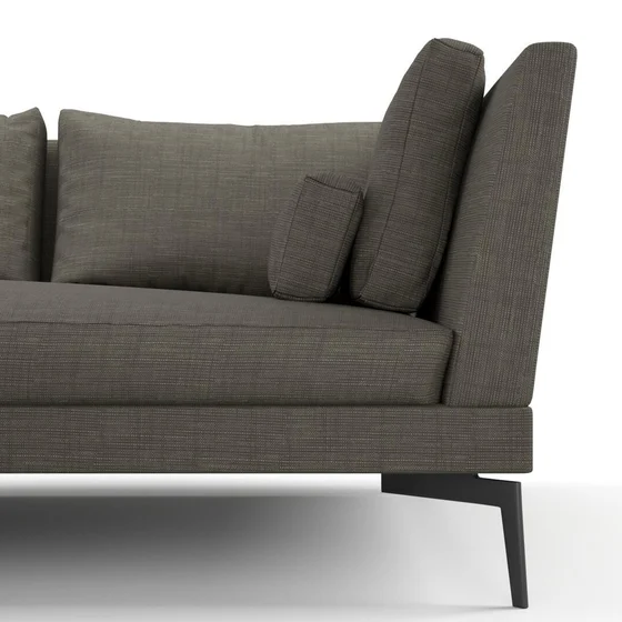 Photo of the fabric Ficus Smoke swatch by Mokum. Use for Upholstery, Accessory. Style of Plain, Texture