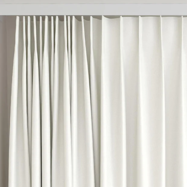 Photo of the fabric Eclipse FR Blackout Pearl swatch by James Dunlop. Use for Curtains. Style of Blackout, Plain