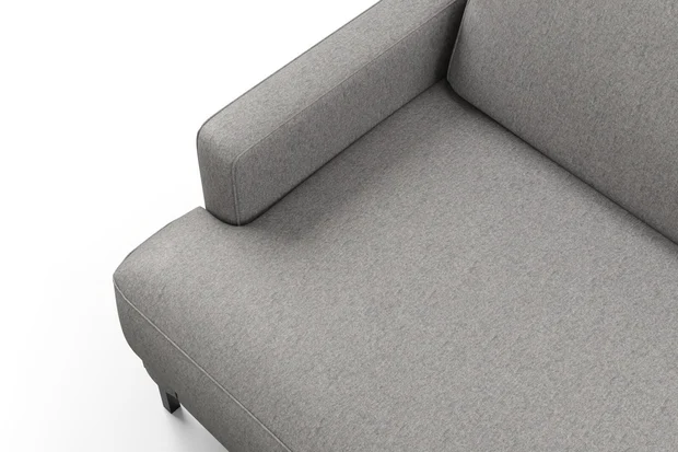 Photo of the fabric Prato Dove Grey swatch by Mokum. Use for Upholstery, Accessory. Style of Plain, Texture