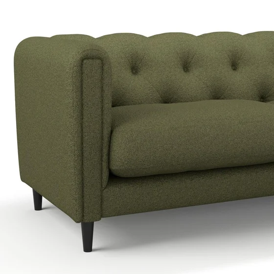 Photo of the fabric Sabato Avocado swatch by James Dunlop FibreGuard. Use for Upholstery, Accessory. Style of Plain, Texture