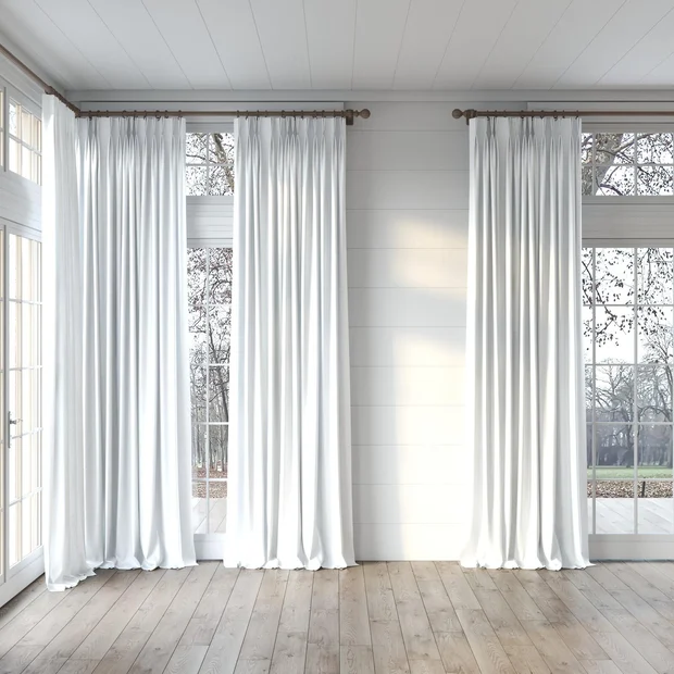 Photo of the fabric Provence Albatros swatch by James Dunlop Essentials. Use for Curtains, Upholstery, Accessory, Top of Bed. Style of Plain, Texture