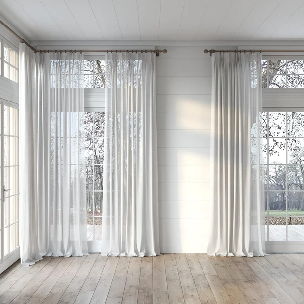 Photo of the fabric Antipodes Oyster swatch by James Dunlop. Use for Sheer Curtains. Style of Plain, Sheer