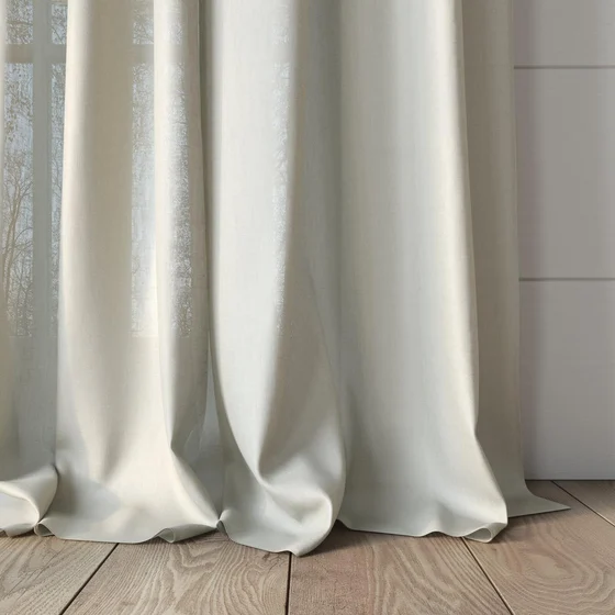 Photo of the fabric Linen Natural swatch by James Dunlop. Use for Curtains, Accessory. Style of Plain, Texture