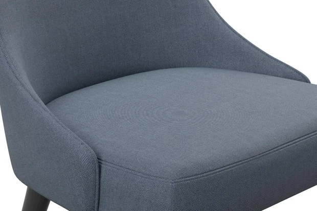 Photo of the fabric Classique Indigo swatch by James Dunlop. Use for Upholstery, Accessory. Style of Plain