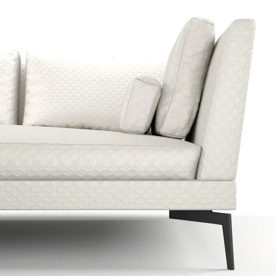 Photo of the fabric Topiary Oyster swatch by Mokum. Use for Upholstery, Accessory. Style of Geometric