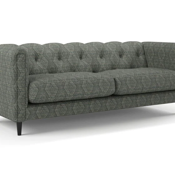 Photo of the fabric Celeb Lake swatch by James Dunlop FibreGuard. Use for Upholstery, Accessory. Style of Geometric, Jacquard