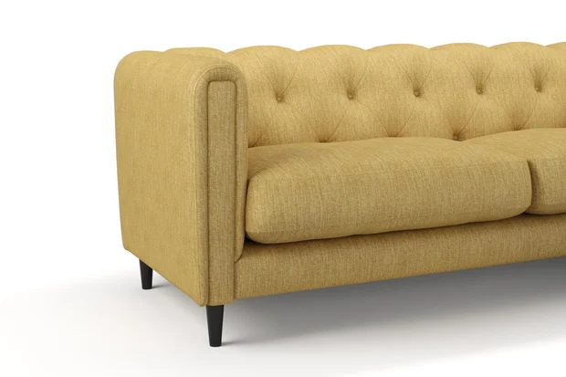 Photo of the fabric Trezor Honey swatch by James Dunlop FibreGuard. Use for Curtains, Upholstery, Accessory. Style of Chenille, Plain