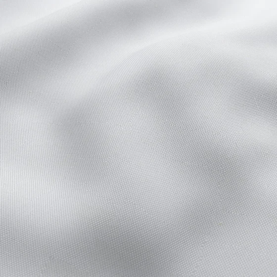 Photo of the fabric Oakley FR Whitewash swatch by James Dunlop. Use for Curtains. Style of Plain, Texture