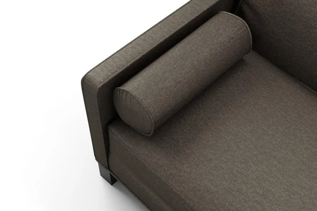 Photo of the fabric Poker Mink swatch by James Dunlop FibreGuard. Use for Upholstery, Accessory, Top of Bed. Style of Chenille, Plain