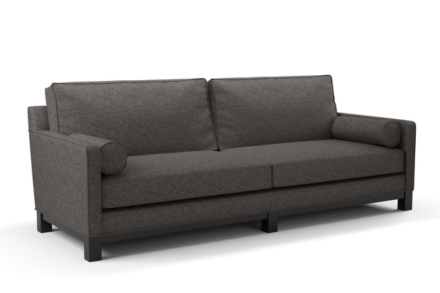 Photo of the fabric Omni Carbon swatch by James Dunlop FibreGuard. Use for Upholstery, Accessory, Top of Bed. Style of Plain, Texture