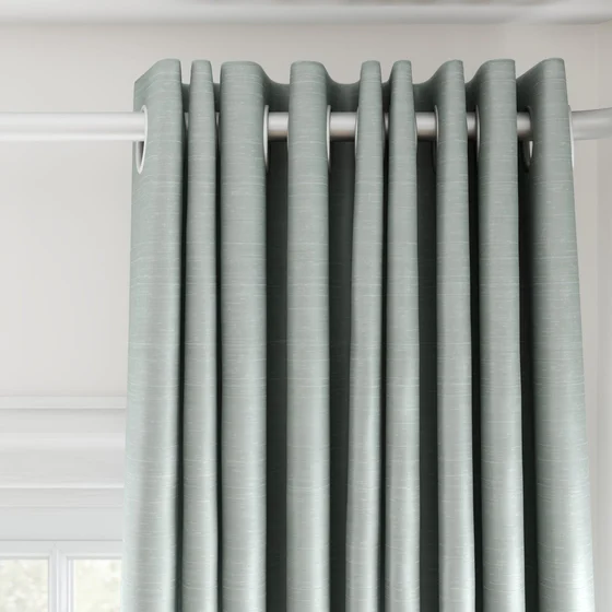 Photo of the fabric Luxe Reef swatch by James Dunlop Essentials. Use for Curtains, Accessory, Top of Bed. Style of Plain, Texture