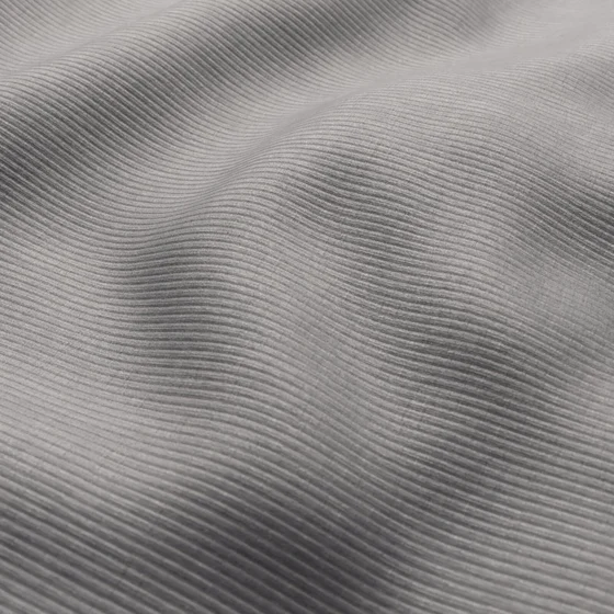 Photo of the fabric Hombre Limestone swatch by Zepel. Use for Curtains, Upholstery, Accessory, Top of Bed. Style of Plain, Velvet