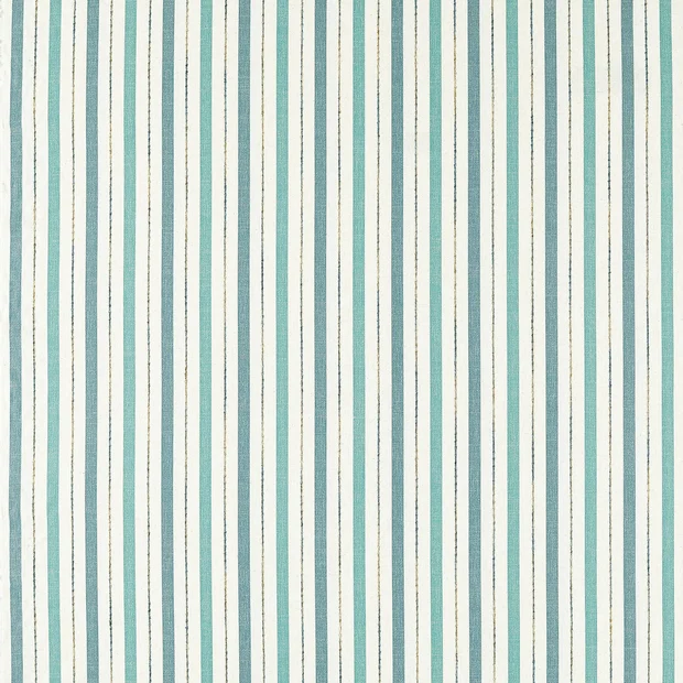 Photo of the fabric Camino F1800 5 swatch by Clarke & Clarke. Use for Curtains, Upholstery, Accessory, Top of Bed. Style of Stripe, Taffeta