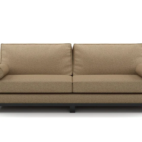 Photo of the fabric Raptor Dune swatch by James Dunlop FibreGuard. Use for Upholstery, Accessory, Top of Bed. Style of Plain, Texture